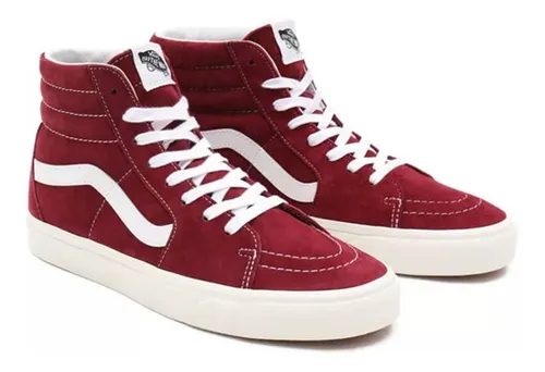 Vans sales botitas rojas