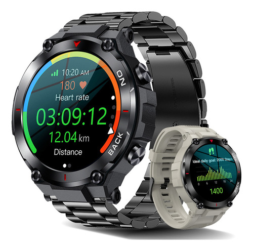 Militar Reloj Inteligente Hombres 5atm Impermeable Gps 2024