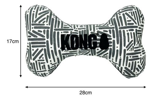 Brinquedo Pelúcia Kong Maxx Bone Com Apito Para Cães Md/LG