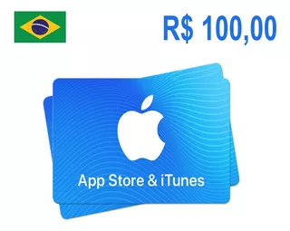 Gift Card Apple Store & Itunes R$ 100 Reais