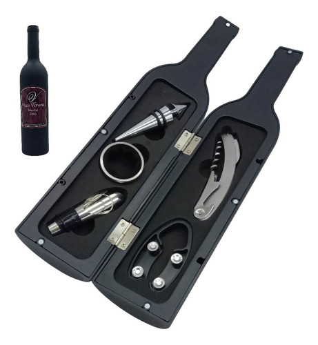 Set De Vino Juego De Accesorios Para Vino Forma De Botella