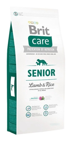Imagen 1 de 3 de Alimento Para Perro Brit Care Senior Lamb & Rice 12kg