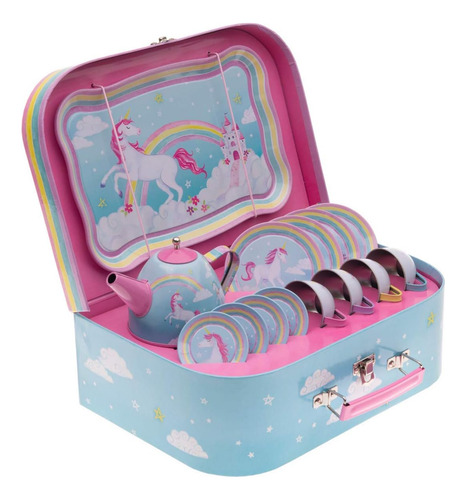 Juego De Regalo De Unicornio Arcoíris Joyero Musical Y Jue