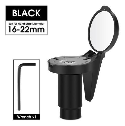 Espejo Retrovisor Para Bicicleta Con Rotación De 360°, 1 Uni