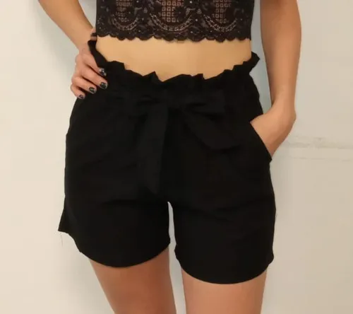 Short tiro alto con lazo hot sale