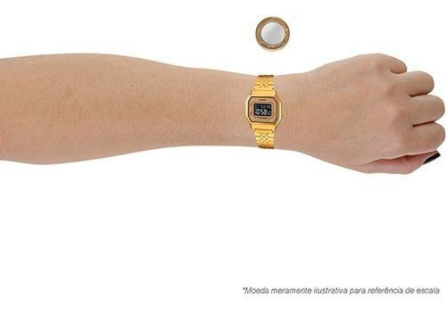 Relógio Casio Vintage Unisex La680wga-9bdf Dourado