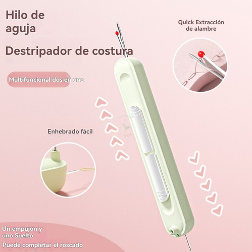 3pz Enhebrador Agujas Descosedor,2 En 1,pequeño Conveniente