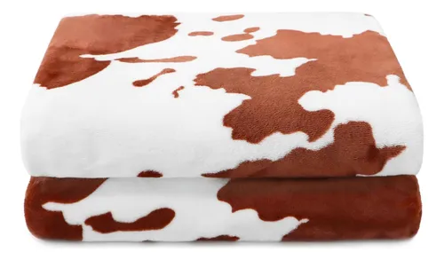 comprar Mantas Y Mantas Suaves Manta Con Estampado De Vaca Para