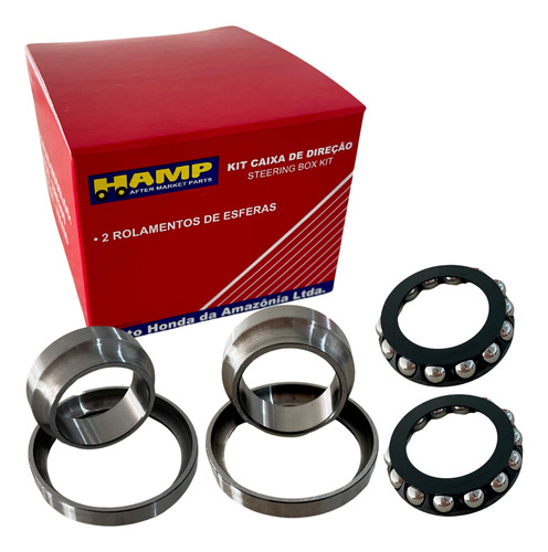 Kit Caixa De Direção Hamp Bros Xre300 Xr250 Nx400 Xr200 