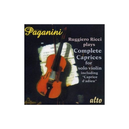 Paganini / Ricci Complete Caprices For Solo Violin Usa Cd