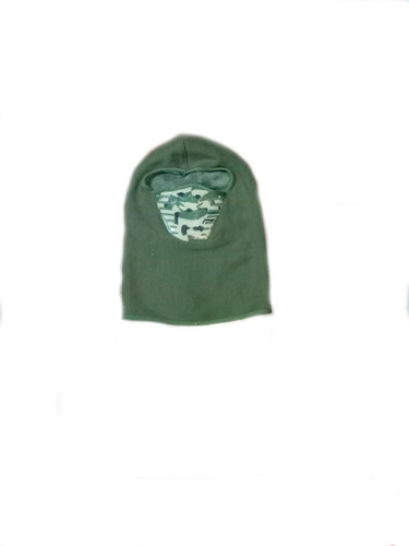 Mascara Air Flow 100% Verde Camuflado Neoprene Termico Fas Diseño De La Tela Polar Talle Unico Adulto