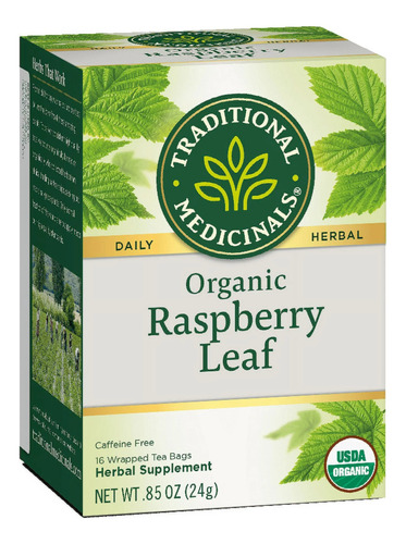 Traditional Medicinals Organic Raspberry Leaf 16 Bolsas