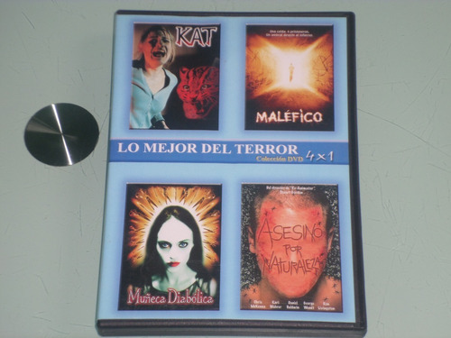 Dvd Con 4 Peliculas De Terror- Kat, May- 2 Discos Doble Cara