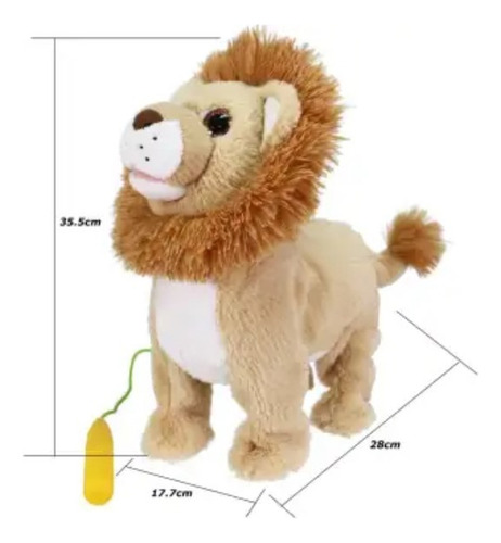 Leon Mascota Camina Y Baila Luz Y Sonido