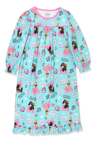 Camisón De Franela Para Niñas De Barbie, Camisón (10 Unidade