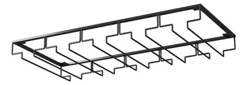 Estante Para Colgar Copas Cafetería De Fácil 5 Ranuras