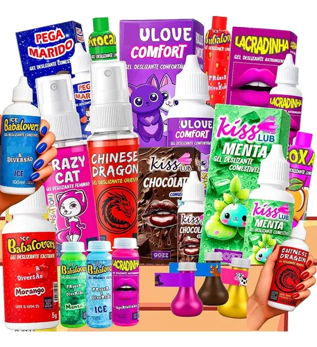 Kit 60 Lubrificante Gel Tipo Volumao Xana Loka Apertadinha