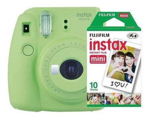 Câmera Fujifilm Instax Mini 9 Verde Lima + Pack 10 Fotos