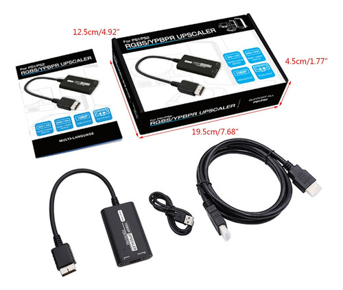 Adaptador Compatível Com Hdmi Rgb-ypbpr Upscaler 16:9/4:3 As