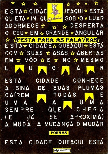 Festa Para As Palavras: Poemas, De A.j. Cardiais. Série Não Aplicável, Vol. 1. Editora Clube De Autores, Capa Mole, Edição 1 Em Português, 2014