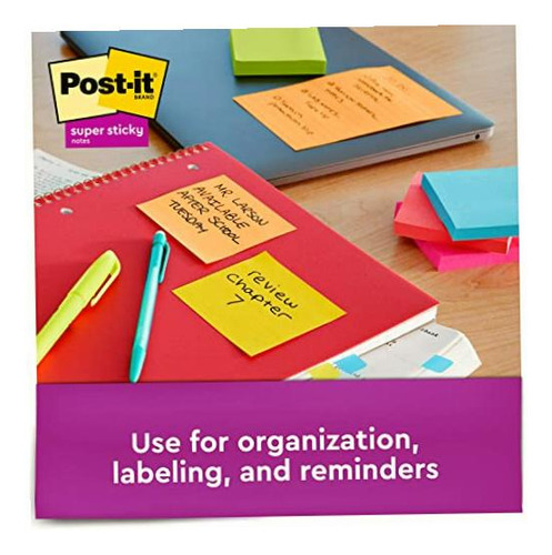 3m Post-it Notas Adhesivas Super Sticky Ultra 3x3in modelo