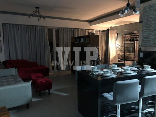 Imagem 2 de 30 de Studio A Venda Com 1 Dormitório Vista Total Para O Mar Em Santos - Ap00607 - 69853266