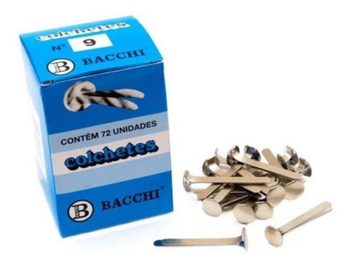 Colchete Latonado N. 9 - Com 72 Bacchi