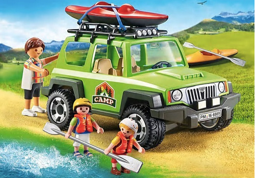 Playmobil Camioneta Todo Terreno Suv Con Canoa