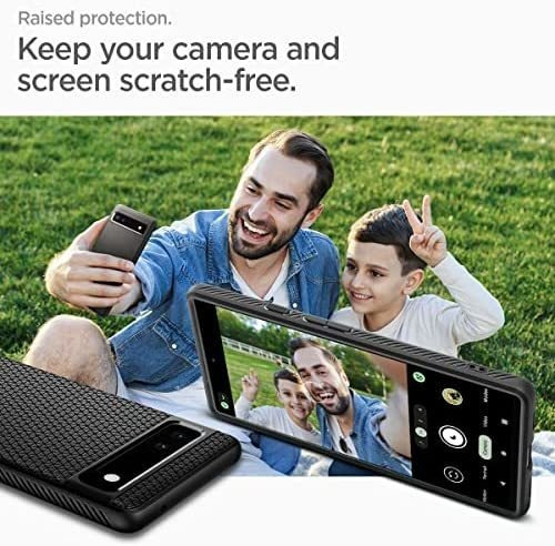 Imagen 6 de 8 de Funda Spigen Liquid Air Para Google Pixel 6a - Negro