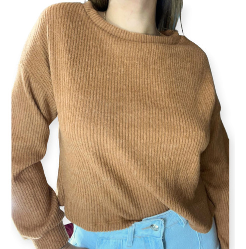 Sweater Mujer Crop / Corto Suelto Morley Lanilla Brush