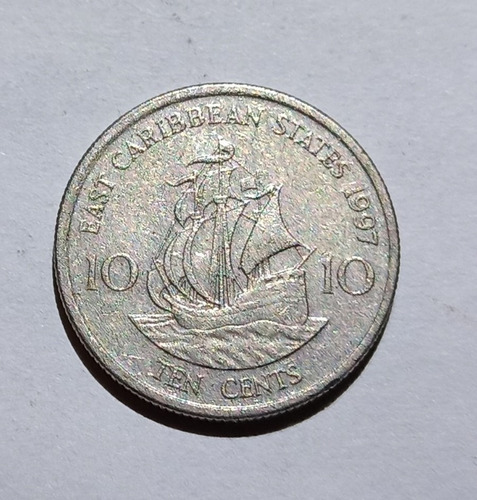 Moneda Caribe Oriental 10 Cents