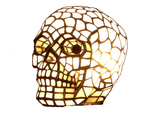L10649 Cráneo Tiffany Style Lámpara De Mesa De Acento De Vid