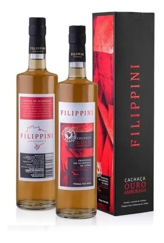 Cachaça Ouro 750ml Filippini A Melhor Do Alto Uruguai Rs