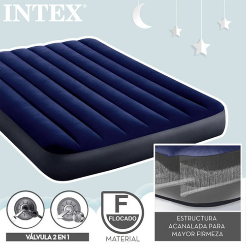 Colchón Inflable 2 Plazas Intex Full Classic Downy