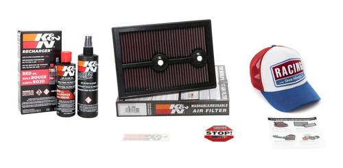 Filtro Ar K&n Golf Mk7 1.4 Turbo Tsi 33-3004 + Kit Limpeza