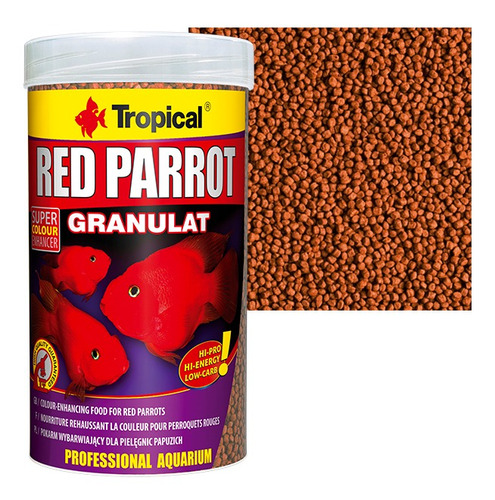 Tropical Red Parrot Granulat - 400g / 1.000ml - Ração Peixes