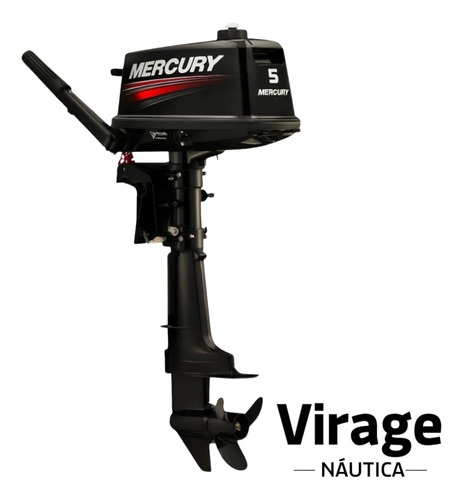 Motor De Popa Mercury 5hp 5mh Rabeta 15'' 2 Tempos
