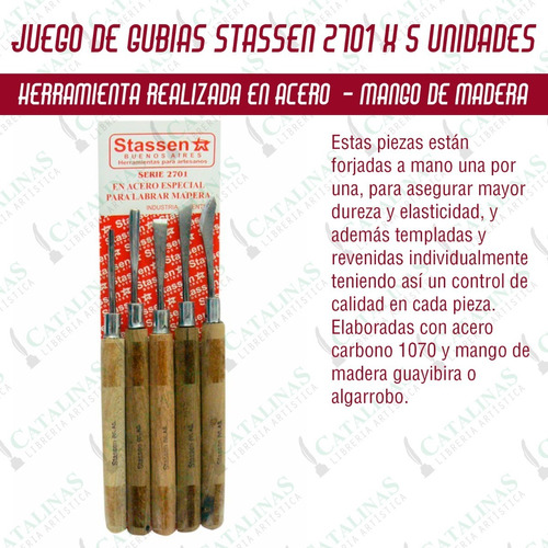 Stassen Juego De Gubias X 5 Unidades Codigo 2701 Microcentro