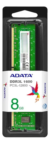 Adata Memoria Ddr3l 8gb 1600mhz Addu1600w8g11-s/b Ppct
