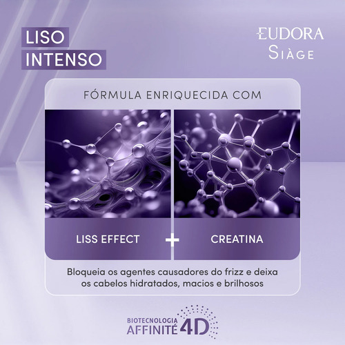 Kit Eudora Siàge Liso Intenso Máscara Leave-in (2 Produtos)