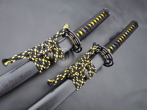 Imagem 7 de 12 de Conjunto Katana Wakizashi Daisho Espada Samurai Aço 1060
