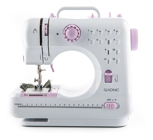 Máquina De Coser Recta Gadnic Maqcos02 Overlock  Blanca 220v