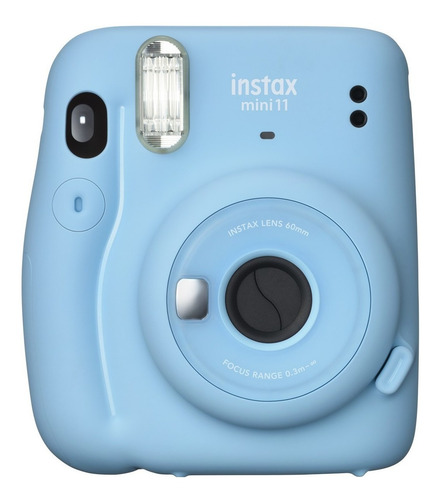 Kit Câmera Fujifilm Instax Mini 11 Azul + 20 Fotos Pack