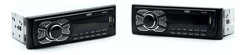Rádio Automotivo T100 Svart Com Usb E Cartão De Memoria