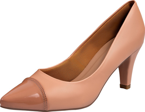 Scarpin Feminino Sapato Salto Alto Fino Bicolor Mary Jane