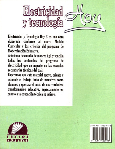 Electricidad Y Tecnologia Hoy 3. Secundaria - Hernandez, Pen