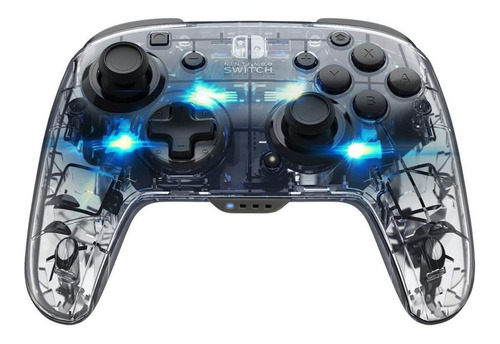 Imagen 2 de 2 de Control joystick inalámbrico PDP Afterglow Wireless Deluxe Controller for Nintendo Switch transparente
