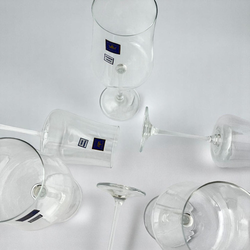 Jogo 06 Taças Xtra 360ml Vinho Branco Tinto Cristal Bohemia