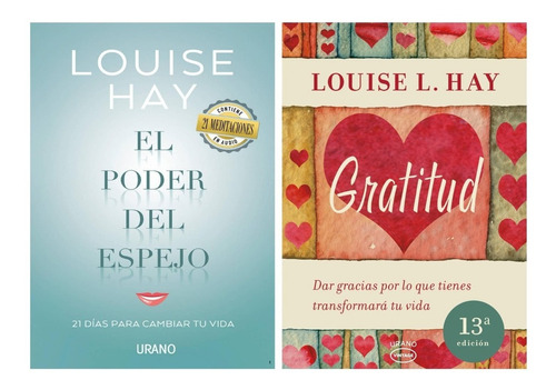 Poder Del Espejo + Gratitud - Louise Hay - Urano - 2 Libros