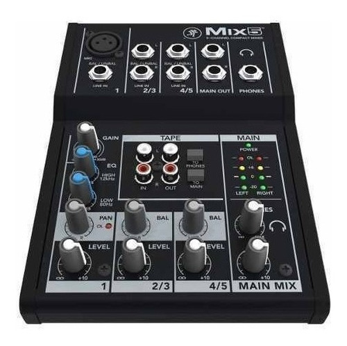 Consola Mackie Mix5 De 5 Canales Mixer 1 Canal Xlr  Cuotas